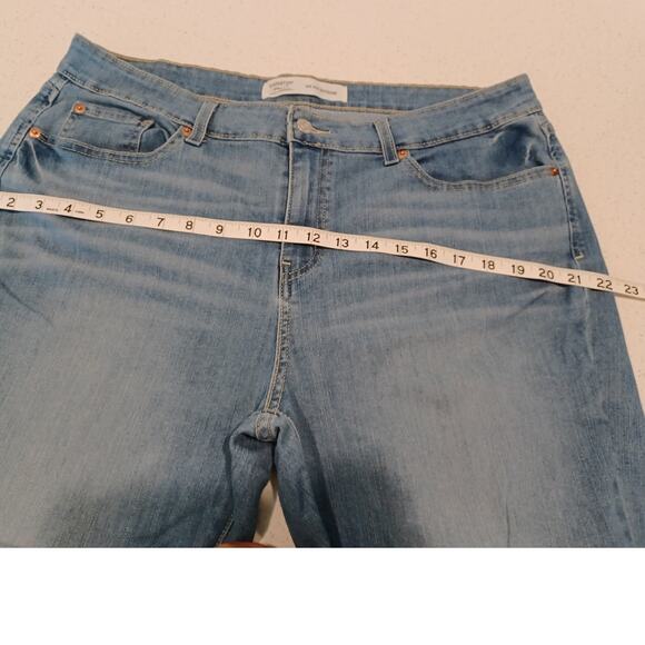 LEVI Strauss Signature Womens Jeans Pants Mid Rise Boyfriend Size 18 W 34 - Picture 6 of 8